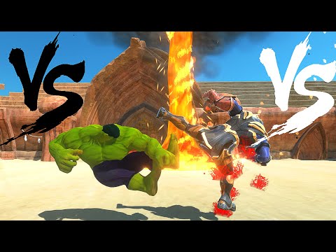 HULK vs THANOS In The Mortal Arena - Animal Revolt Battle Simulator