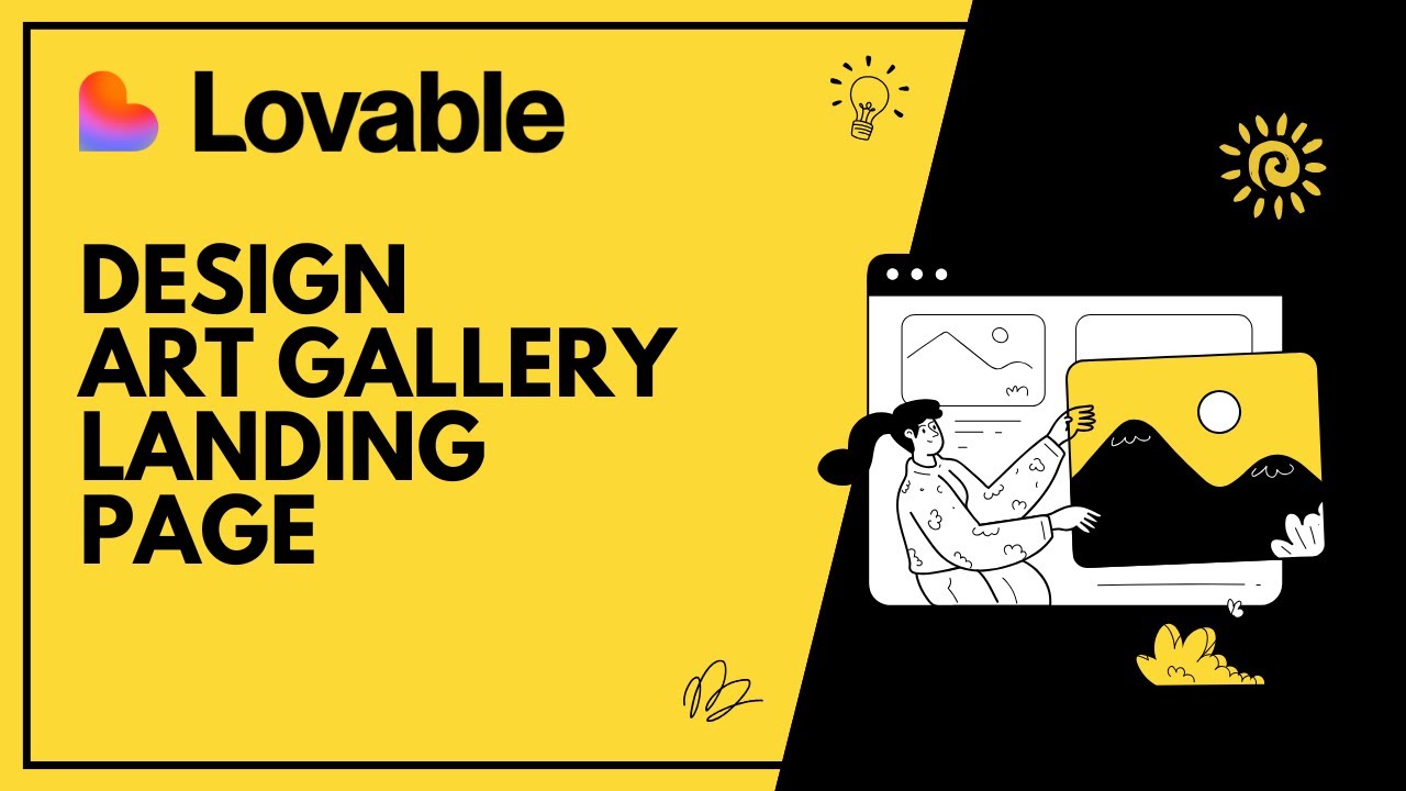 Lovable - Design art gallery landing page