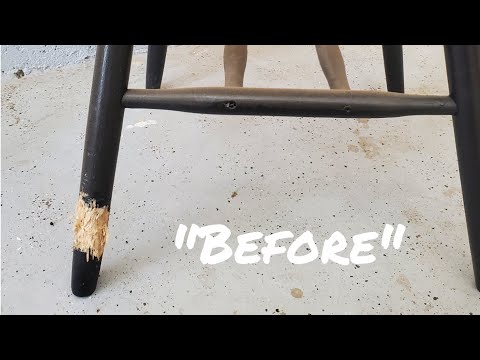 EASY How to repair chewed or chipped wood furniture!! DIY