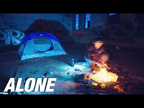 SOLO Overnight Camping In An Isolated ABANDONED Prison - Coyotes Attack Campsite! Ep. 1