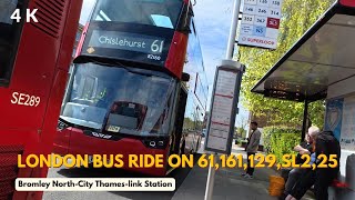 🌼 Spring Marathon Across London: Bromley North to City Thameslink via 61, 161, 129, SL2 & 25