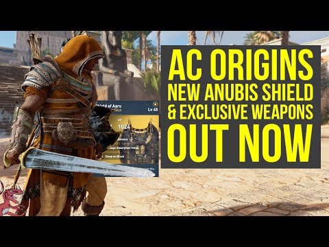Assassin's Creed Origins DLC New Anubis Shield & Exclusive Weapons OUT NOW (AC Origins DLC) Video