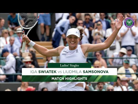 Making history! | Iga Swiatek vs Liudmila Samsonova | Highlights | Wimbledon 2025