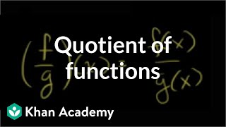 Quotient of Functions