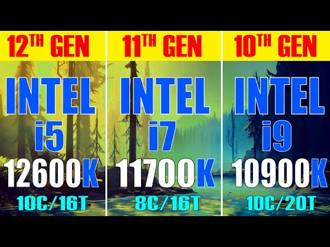 INTEL i5 12600K vs INTEL i7 11700K vs INTEL i9 10900K || PC GAMES TEST ||