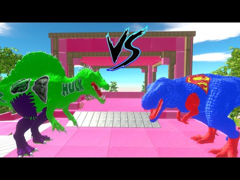 HULK SPINOSAURUS DEATH CLIMB - Animal Revolt Battle Simulator