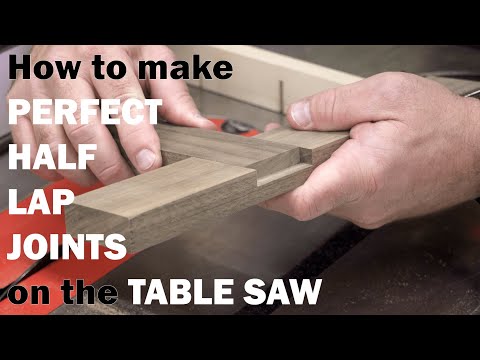 How To Make Perfect Half Lap Joints On The Table Saw