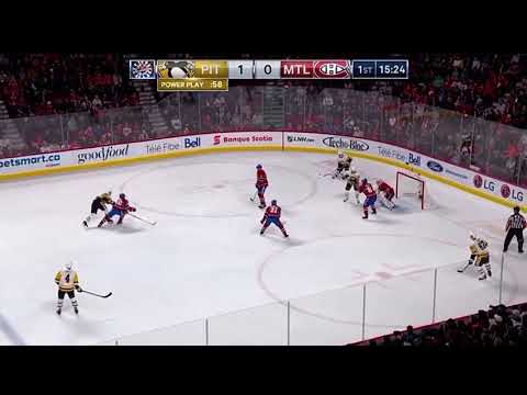 Evgeni Malkin Power Play Goal Against Montreal 3/2/19 (Assisted by Sidney Crosby & Phil Kessel)