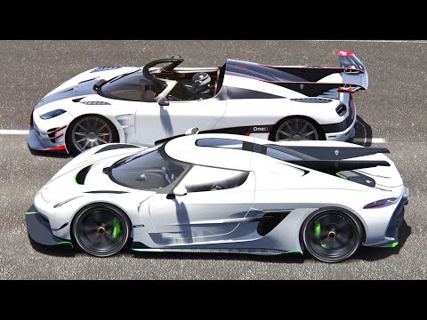 Koenigsegg Jesko Absolut vs Koenigsegg One:1 - Drag Race 20 KM