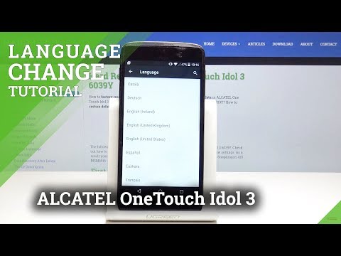How to Change Language on Alcatel OneTouch Idol 3 - Language Settings