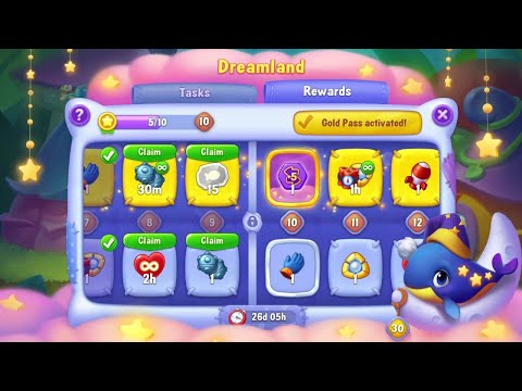 @Fishdom Win Strikes Level 6285 - 6287, Dolphin Event Level 9 Unlocked