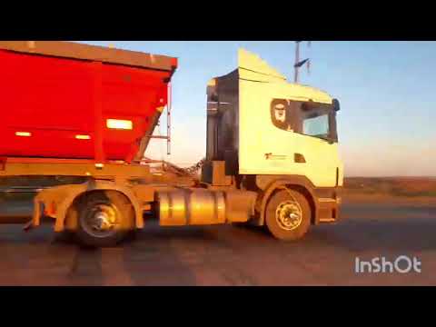 CAMIONES EN CRUCE DE RN158 Y RN19 , SAN FRANCISCO , CORDOBA , ARGENTINA , VIDEO 363