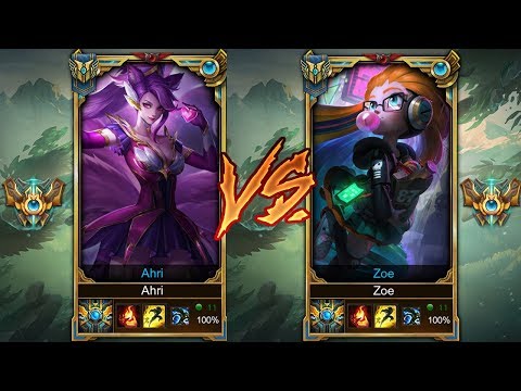 Challenger Ahri vs. Challenger Zoe | League of Legends