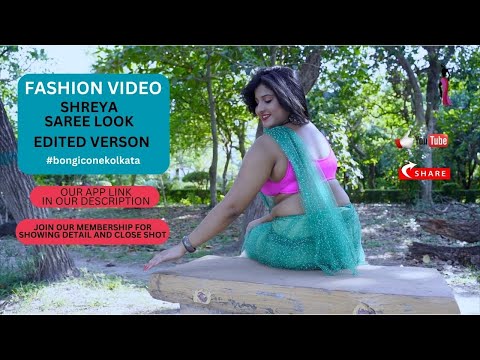 Shreya Saree look coming soon #viral #saree #youtube #bongbeauty #love #reels #video #model #fashion
