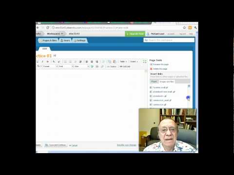 Insert & link to an image in PBWorks