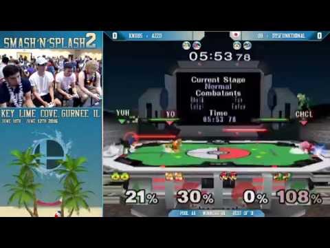 Smash'N'Splash 2 - Knubs & Azzu vs. Oh & Dysfunkti0nal - SSBM - Doubles Pools W1