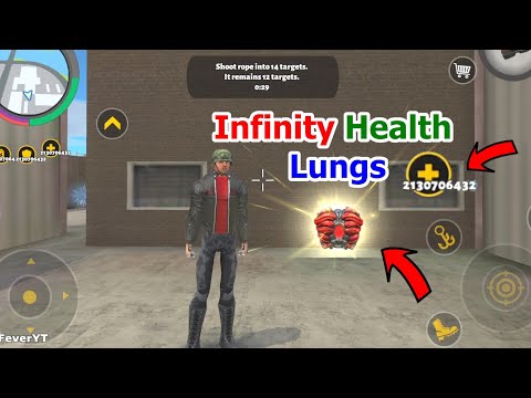Rope Hero 3 (Find & Collect Infinity Health Lung) Immortal Power of Rope Hero - Android Gameplay HD