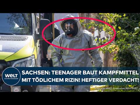 Video Thumbnail: SACHSEN: 16-Jähriger baut in Zeithain Bio-Kampfmittel mit tödlichem Gift Rizin! Großaufgebot!