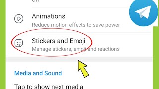 Telegram | Stickers & Emoji Settings