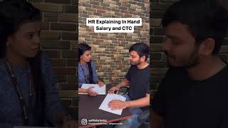 HR Explaining CTC and In Hand Salary | HR Memes | #youtubeshorts
