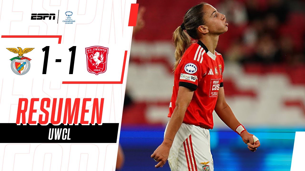 BENFICA Y TWENTE NO QUEBRARON LA IGUALDAD EN LA CHAMPIONS FEMENINA | Benfica 1-1 Twente | RESUMEN