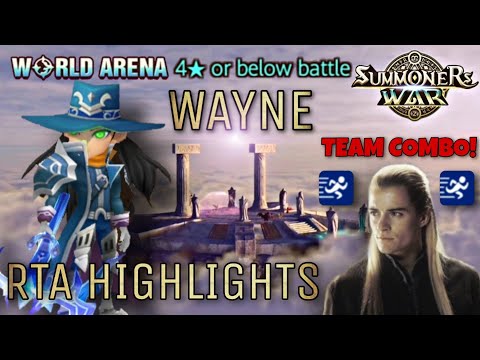 Wayne Team Combo in World Arena - Summoners War