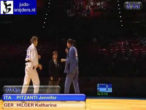 Judo 2009 Birmingham:  Pitzanti (ITA) - Hilger (GER) [-70kg].