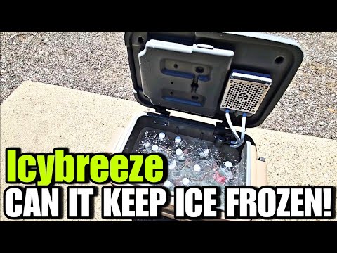 We test to see if the IcyBreeze AC can keep Ice frozen for a full workday!