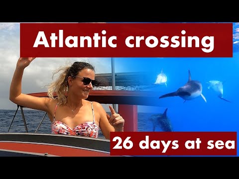 NO WIND on our ATLANTIC ocean crossing with our tiny sailboat, do we have enough FUEL? - ep 22