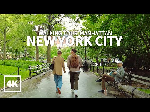 [4K] NEW YORK CITY - Union Square, Washington Square, New York University, Midtown Manhattan, Travel