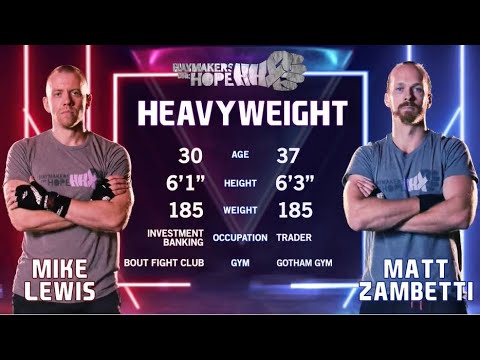 Mike Lewis vs Matt Zambetti - Hope NYC X - Haymakers for Hope