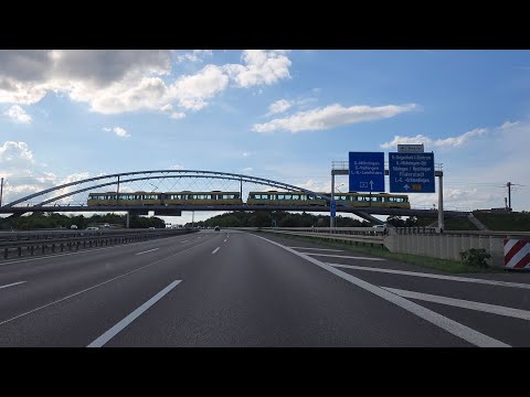 a relaxing drive on highway A8 from Stuttgart in the direction of Frankfurt