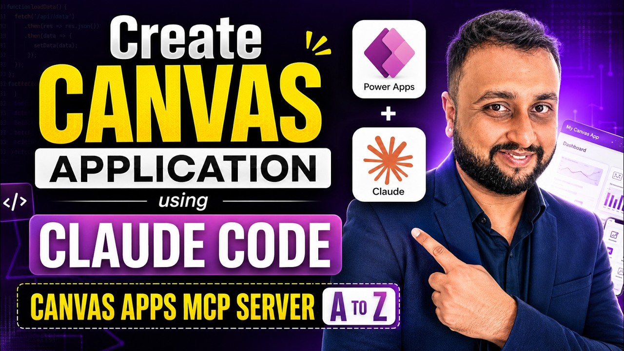 Build Power Apps Canvas App with Claude Code | MCP Server Setup 2026