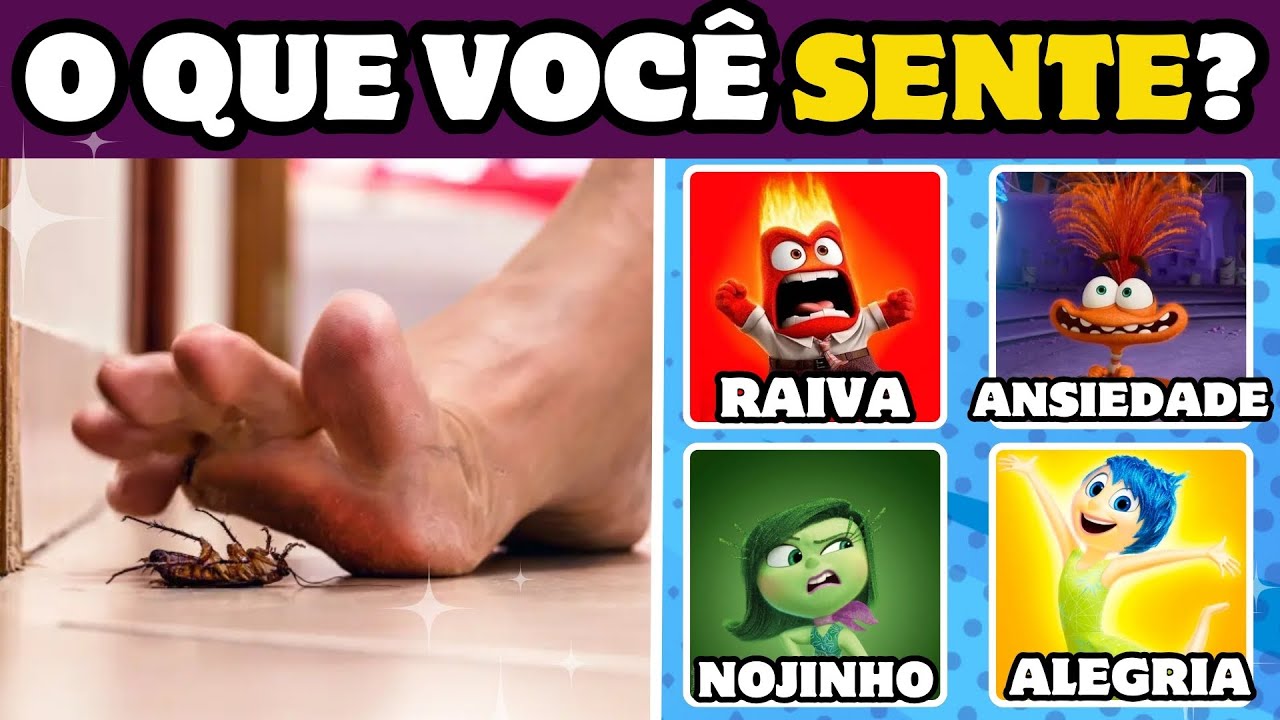 QUAL A SUA EMOÇÃO? | Teste suas Emoções em Situações com DIVERTIDA MENTE 2 #quiz #divertidamente
