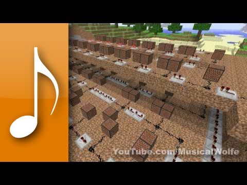 MusicalWolfe - Minecraft Noteblocks - Pokémon Battle Theme