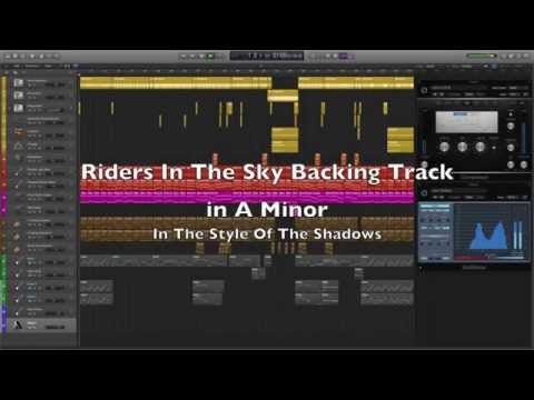 The Shadows - Riders In The Sky (in Am) Backing Track