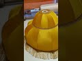 Абажур Визирь желтый, ретро стиль, подвесной абажур с бахромой