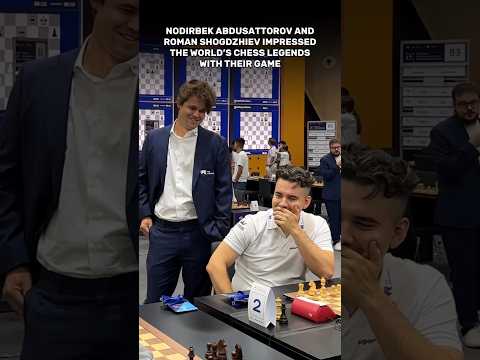 Why are Magnus & Nepo laughing!?😂 #magnuscarlsen #chessgame #fide #chessco#chessbaseindia #shorts #a