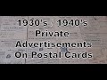 Hyderabad State Postal Cards Private Ads India 1930 S 1940 S Hobbies Collection Vintage