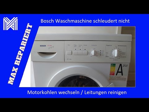 Bosch Maxx Waschmaschine schleudert nicht / Wäsche bleibt Nass / Verstopfung / MAX REPARIERT