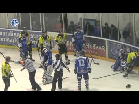 HSC Csíkszereda - Miskolci Jegesmedvék (gólok, verekedés)