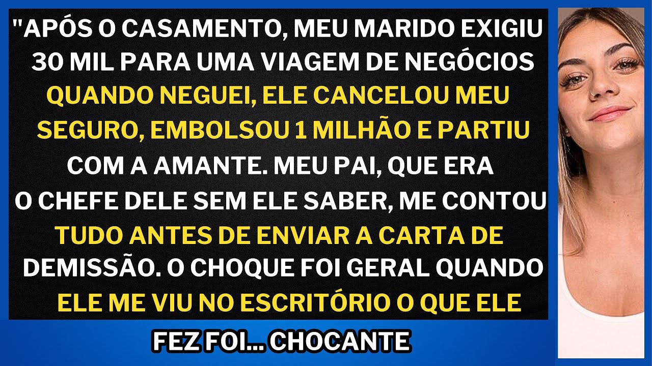 "Meu marido EXIGIU 30 mil, me deixou sem seguro e fugiu com 1 milhão ao lado da amante!" mas eles...