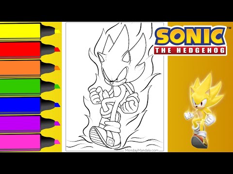 Super Sonic Coloring Pages - Super Sonic