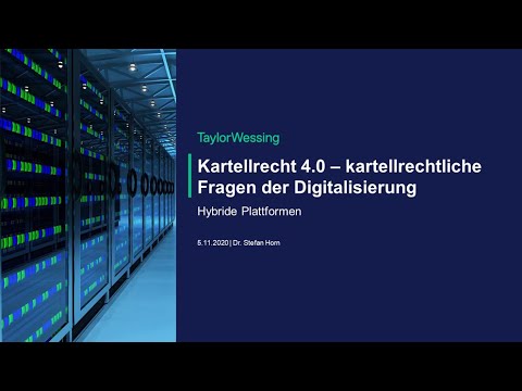 Kartellrecht 4.0 – Hybride Plattformen / 05.11.2020