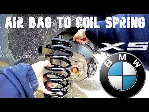 BMW E70 X5 Rear Spring Conversion From Airbags DIY