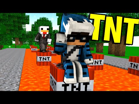 LA CORSA DELLA MORTE SULLA TNT DI MINECRAFT ITA!!