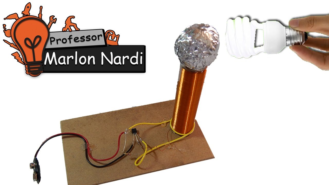 Como Fazer uma Mini Bobina de Tesla Fácil Tutorial