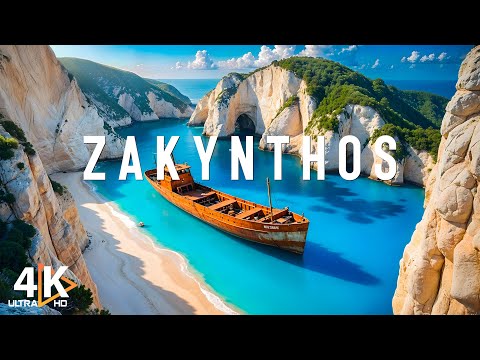 Zakynthos, Greece 4K - Turquoise Waters and Dramatic Coastal Cliffs With Beautiful Nature Videos