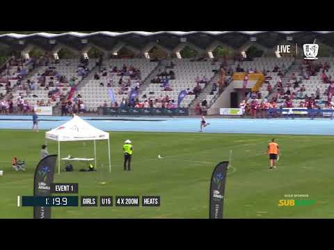 GIRLS U15 4X200M HEAT 2 - 2017 SUBWAY STATE RELAY CHAMPIONSHIPS // LAVicTV