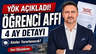 YÖK SON DAKİKA! ÜNİVERSİTE ÖĞRENCİ AFFINDA YENİ GELİŞME